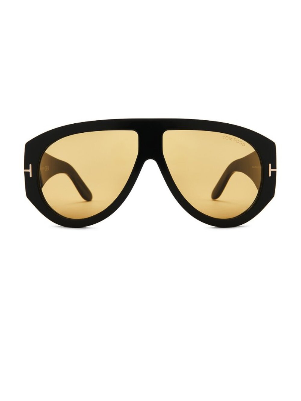 Tom Ford Bronson Acetate Sunglasses in Shiny Black & Brown - Black